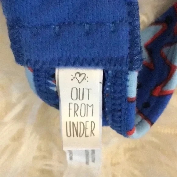UO | Out From Under Bralette Blue Stars Size Small Beach Boho - Picture 9 of 11